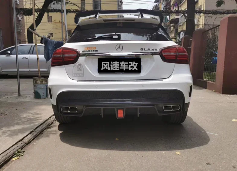 Высококачественный бампер из углеродного волокна для X156 Benz GLA45 GLA20 AMG 2015-2019 задний