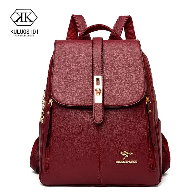 

Большой Вместительный женский кожаный рюкзак, женская сумка на плечо, противокражный рюкзак, Женский дорожный рюкзак, женские сумки