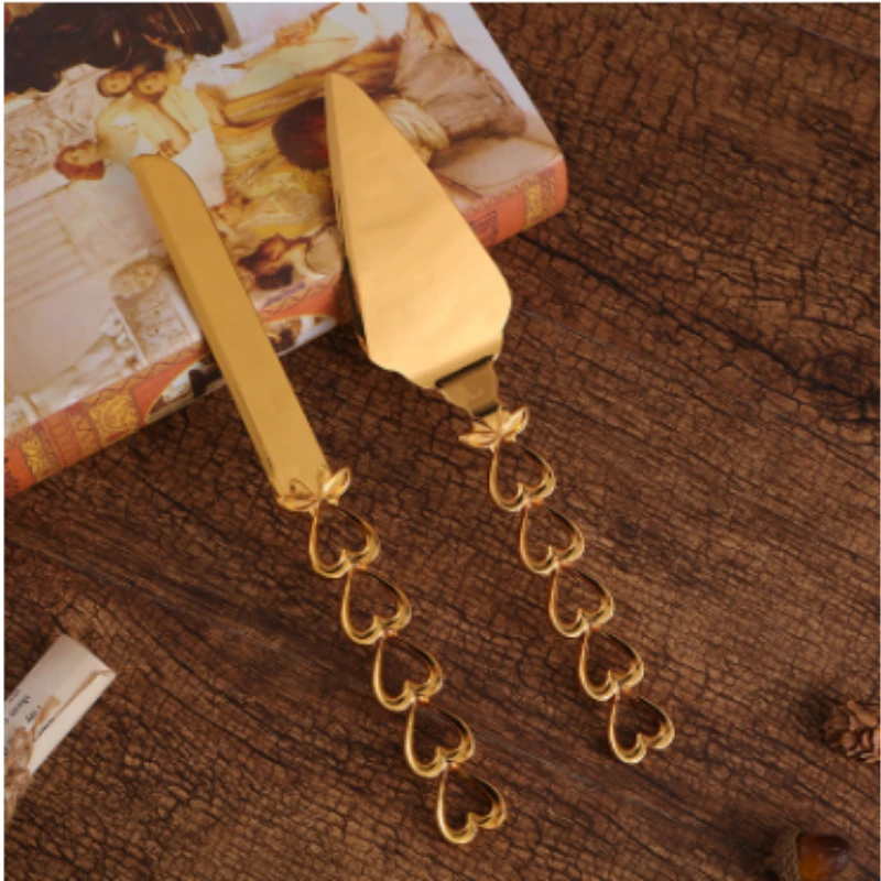 Набор золотых ножей и серверов в Европейском стиле лопатка для пиццы торта