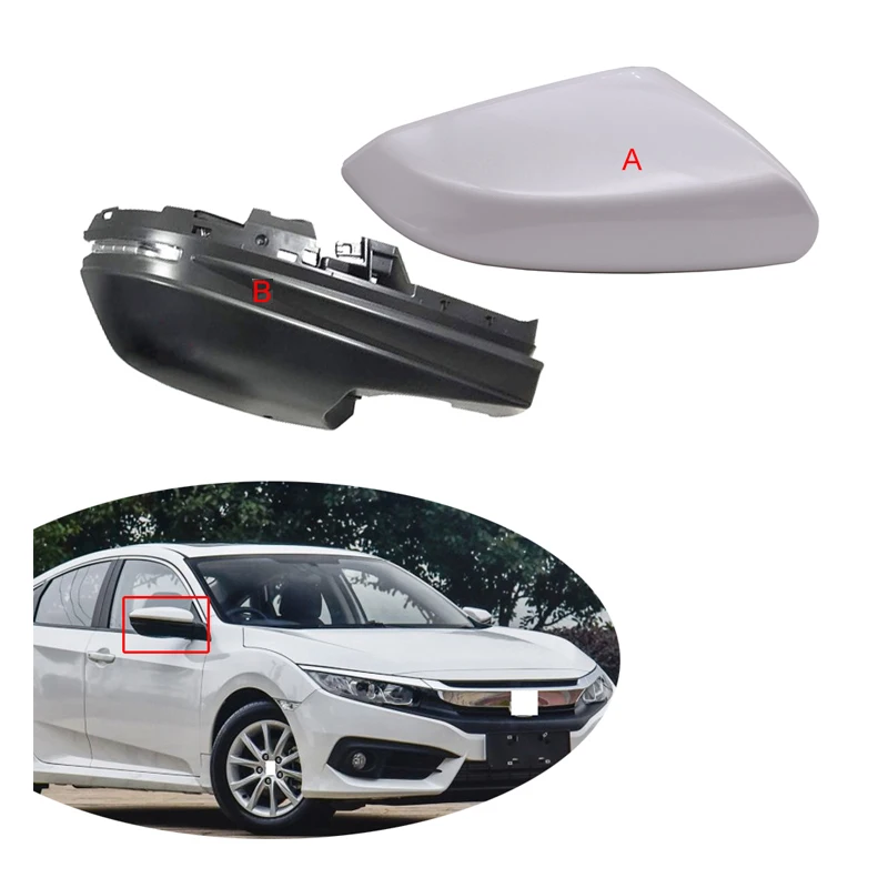 Для HONDA CIVIC 2016-2018 боковое зеркало протектор снаружи заднего вида рамка крышка