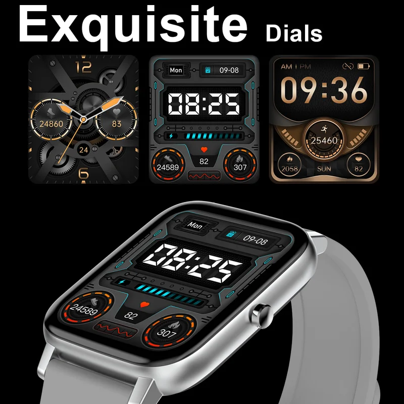 H80 Smart Watch Custom Face For Men Sports Bracelet Fitness Tracker Touch Screen Smartwatch Woman Bluetooth for IOS Android