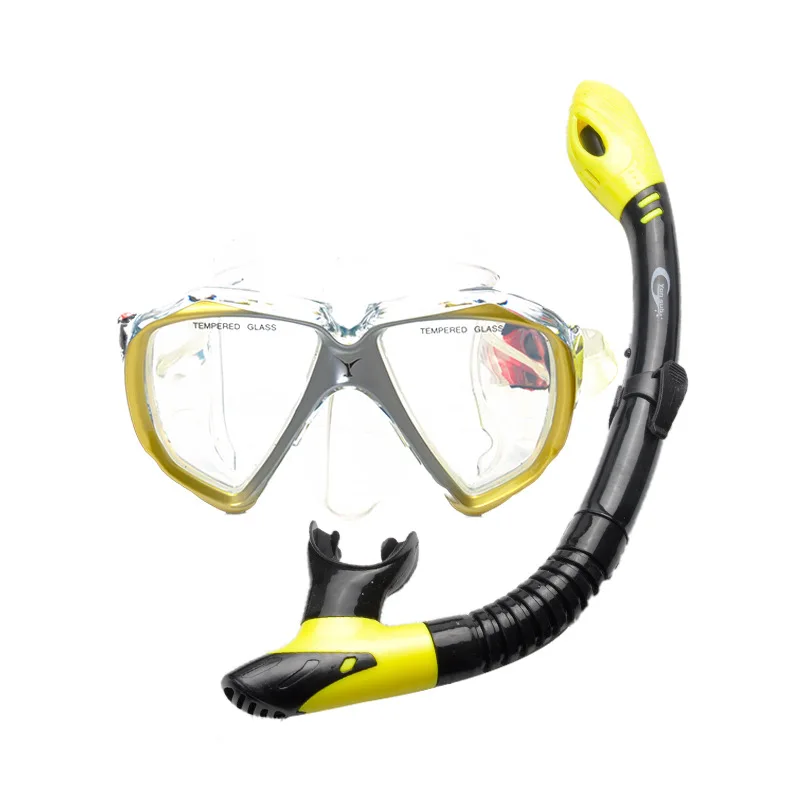 

Professional Scuba Diving Masks Snorkeling Set Diving Goggles Adult Silicone Skirt Anti-Fog Goggles Glasses Swimming Equipment