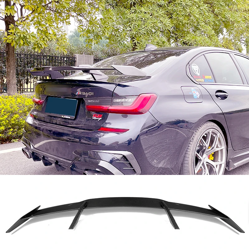 

Спойлер для BMW G20 Real Carbon M3 F80 F30 E90 3 серии универсальные аксессуары для заднего крыла автомобиля
