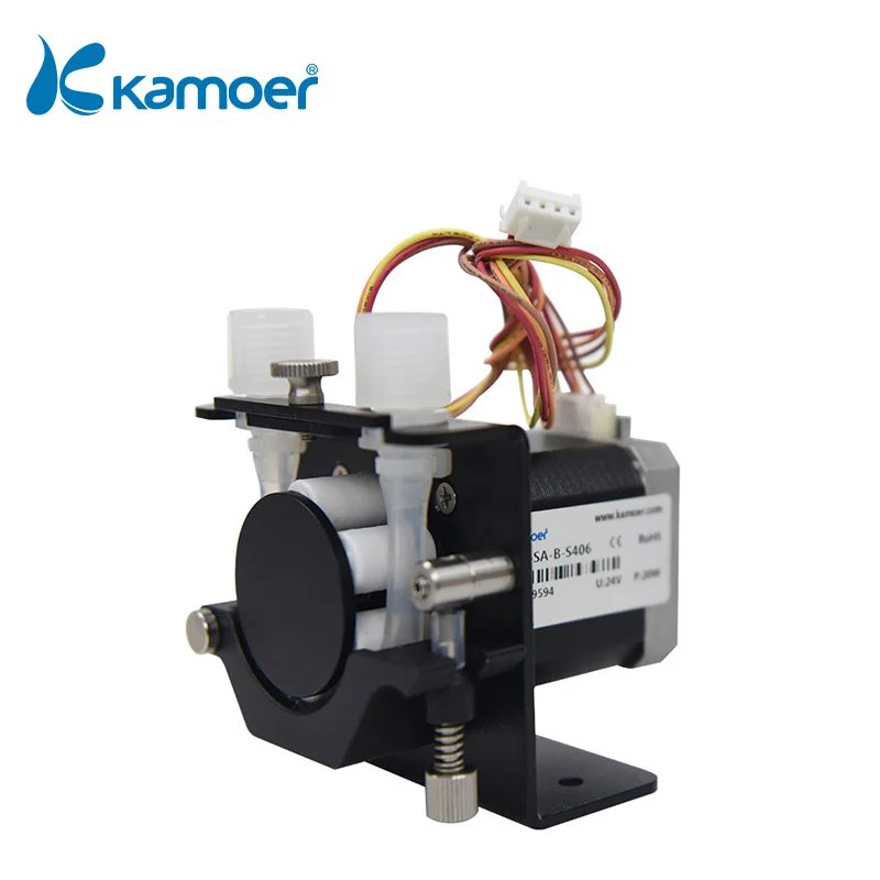 Перистальтический Насос Kamoer KCS3 с резьбовым соединением и шаговым двигателем 24 В