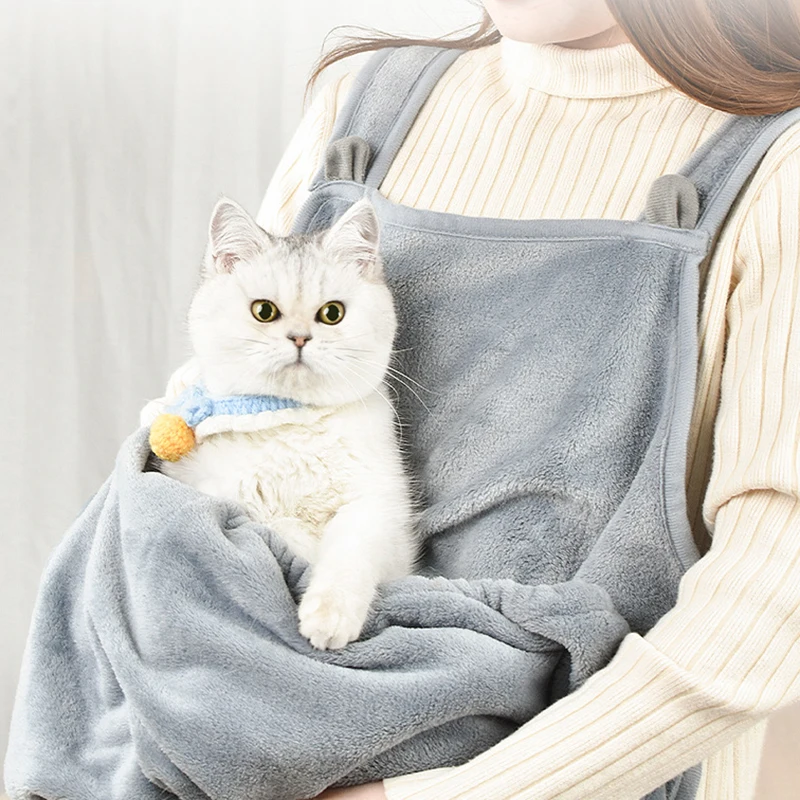 

Petting Pet Travel Sleep Bag Cat Carrier Pouch Dog Puppy Bag Plush Outdoor Shoulder Bag Comfort Transport Bag for Cats Apron