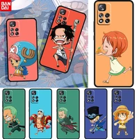 one piece boy runing for xiaomi redmi note 11 10 11t 10s 9 9s 8 7 5g 4g soft silicone black phone case cover fundas coque capa