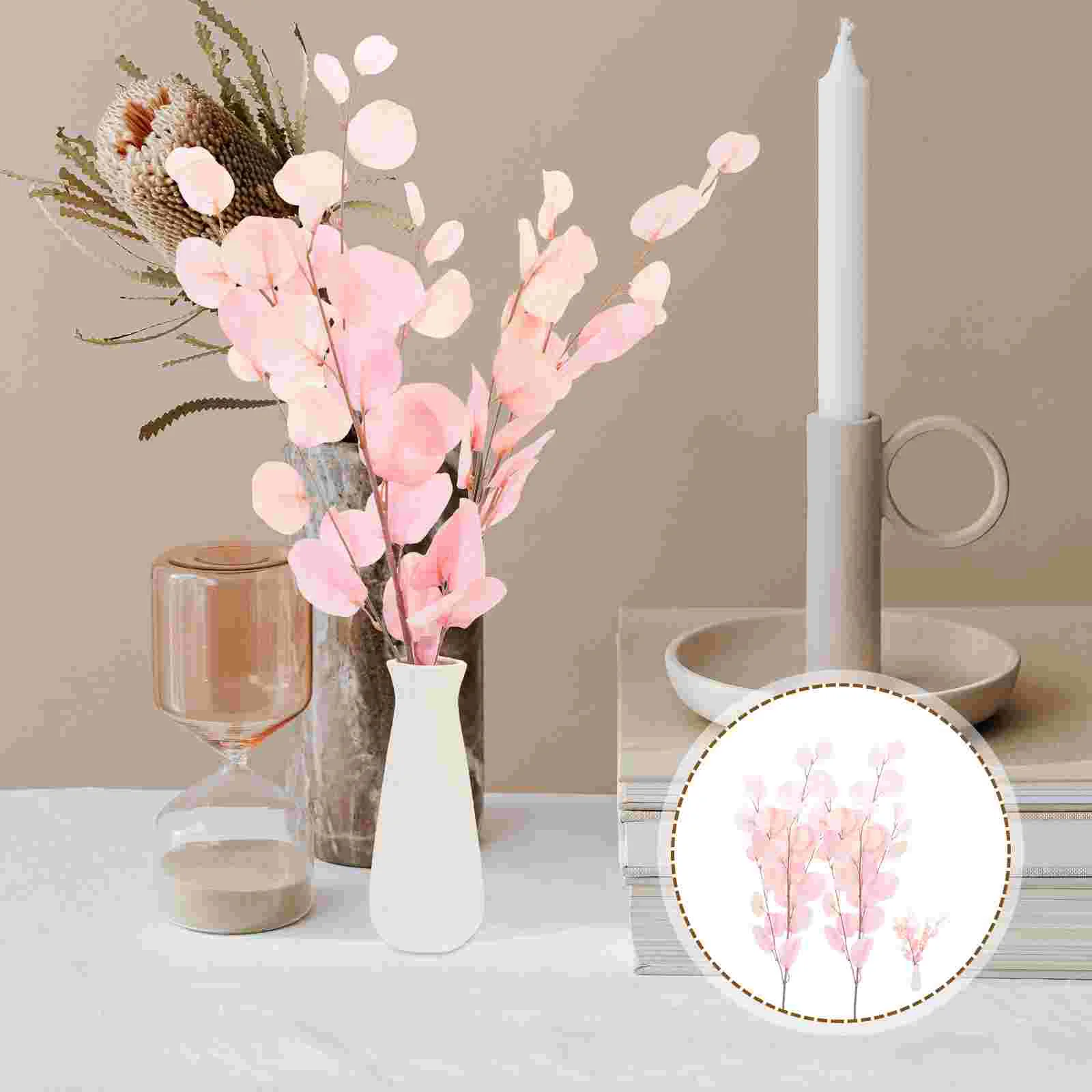 

Eucalyptus Stems Fake Leaves Artificial Plantsleaf Branches Stem Faux Weddinghome Decor Greenery Silk Dollar Green Autumn