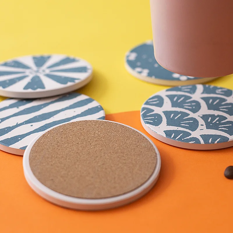 Поглощающая подставка из диатомита синяя противоскользящая и теплоизоляция