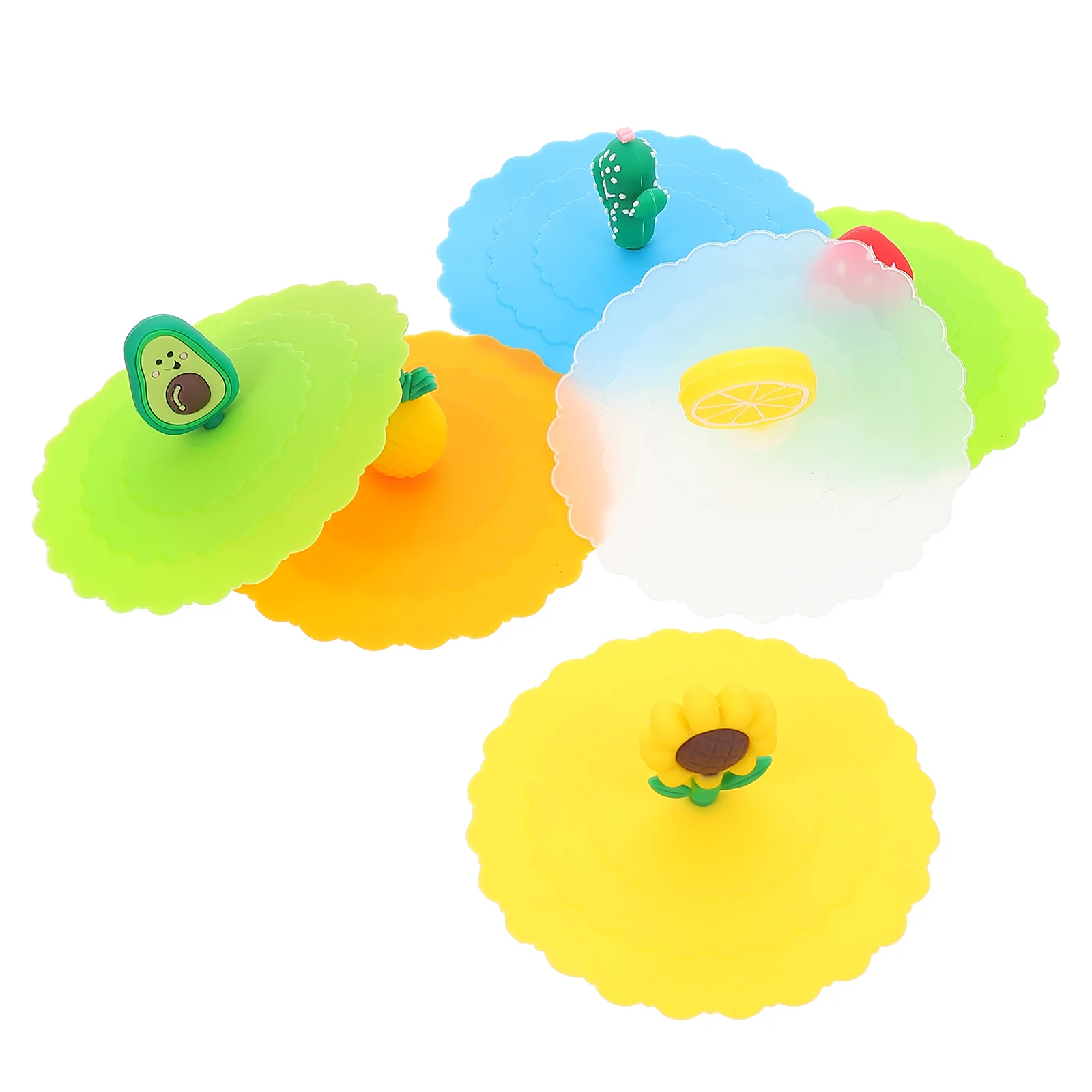 

Cup Cover Lid Mug Silicone Lids Covers Coffee Round Drink Replacement Proof Leakdrinking Leakproofseal Tea Circle Universal Hot