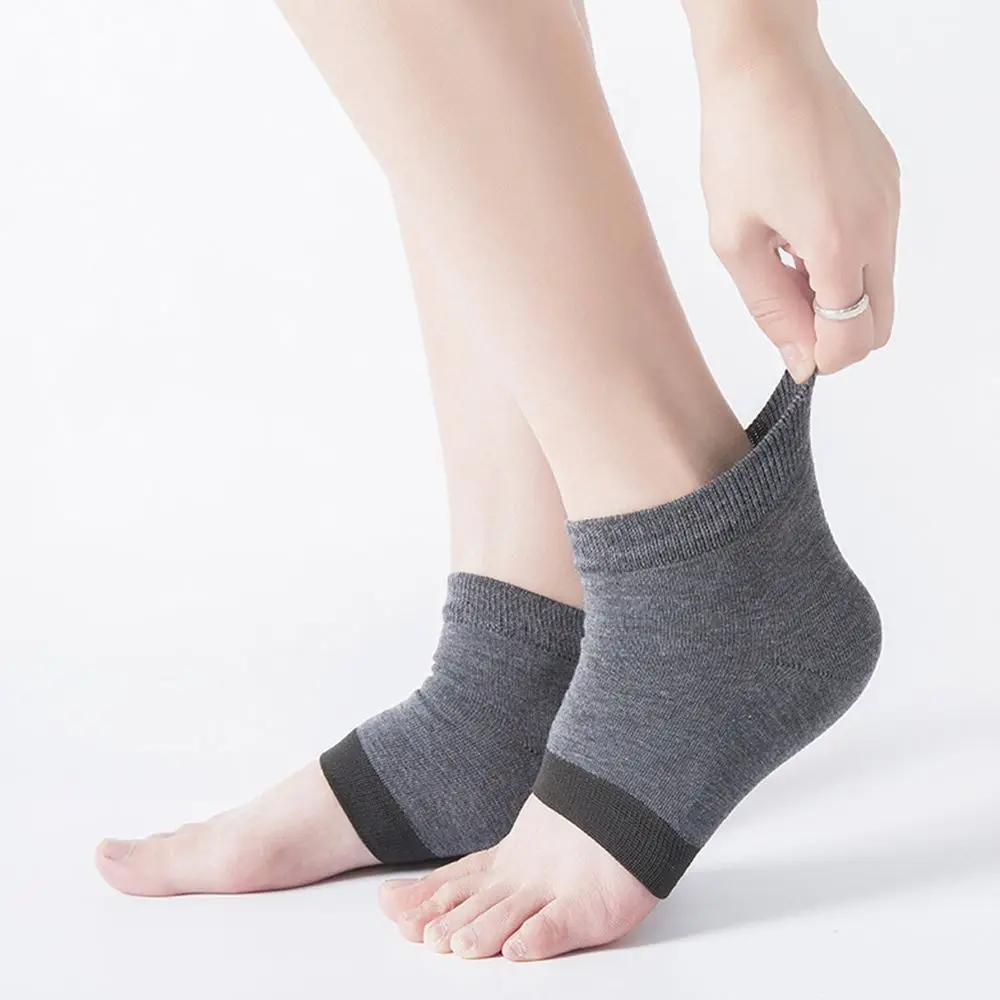 

1 Pair Gel Heel Socks Moisturing Spa Gel Socks Cracked Dry Hard Skin Protector Socks Heel Feet Care Tools