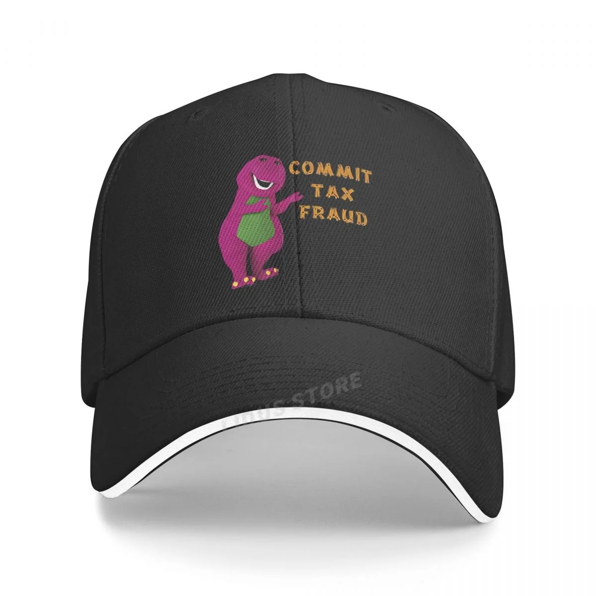 

Commit Tax Fraud Baseball Cap Hat Black Boys Casquette Printed Bonnet Outdoor Women Hip Hop Fish Czapka Solid Color