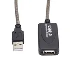 USB 2,0 Удлинительный кабель для ПК, настольного ПК, ноутбука, Беспроводной Сетевой удлинитель с USB-портами, штекер-гнездо 5 м10 м15 м