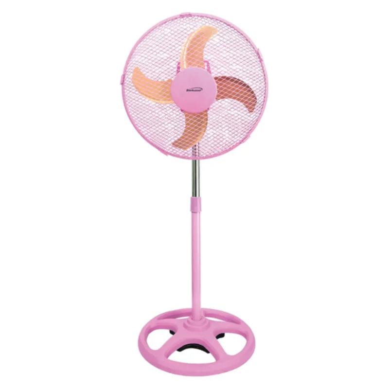 

Brentwood Kool Zone 3 Speed 12 in Oscillating Stand Fan in Pink