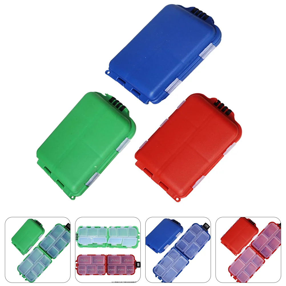

Storage Box Tackle Fishing Boxeslure Organizer Compartment Tray Fish Utility Hooks Baits Containers