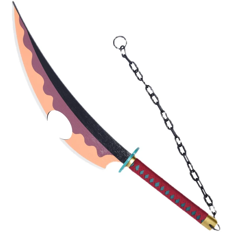 Demon Slayer Sword 82cm Uzui Tengen Nichirin blade Wood Jian Swords Japanese Anime Weapon cosplay Model collectibles katanard