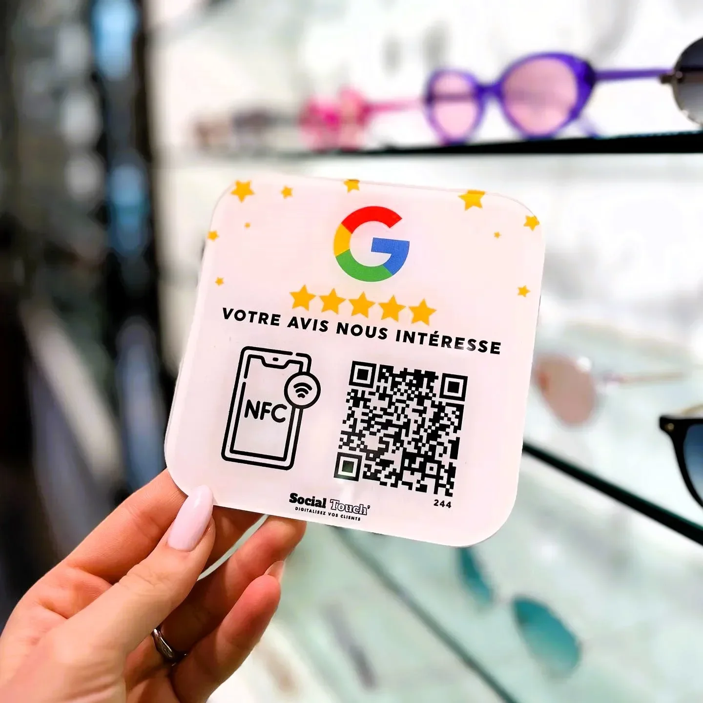 NFC Знак обзора Google касание или сканирования Код обратной связи Business Один