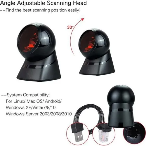 

Yhdaa YH9100 Qr Code Data Matrix Desktop Barcode scanner 2d 1d USB Input Data Matrix Scanner