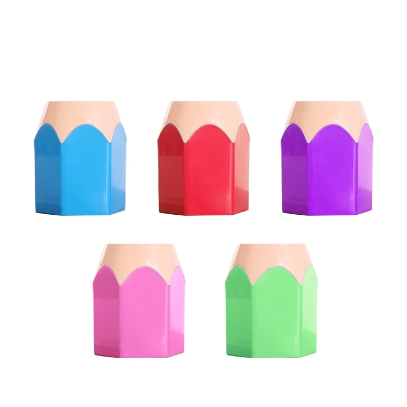 

5Pcs Large-capacity Color Pen Holder Pencil Model Makeup Brush Holder Container