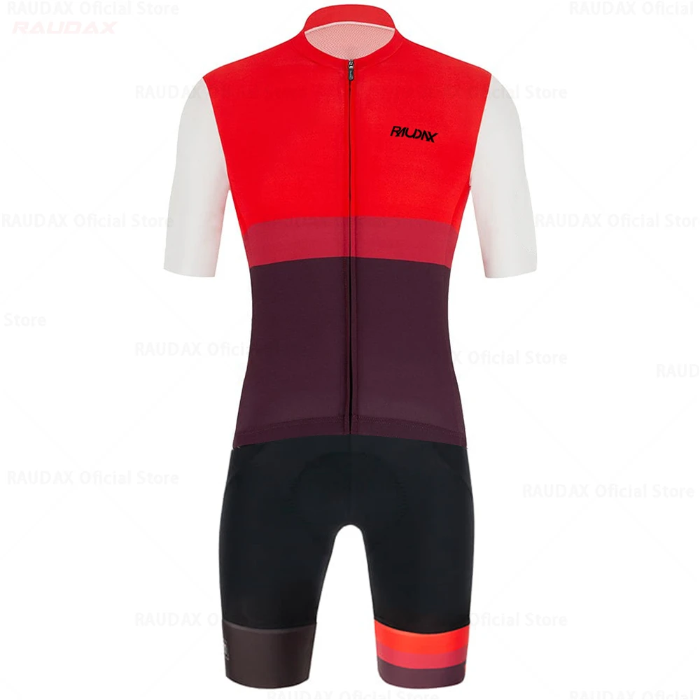 

Raudax 2022 Cycling Sets Summer Bicycle Clothing Breathable Mountain Cycling Clothes Suit Ropa Ciclismo Verano Triathlon Cycling