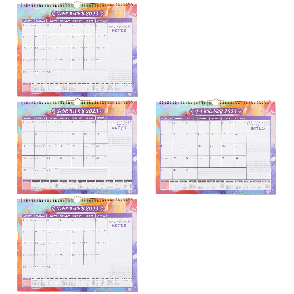 

4 шт., настенный календарь для ежедневного использования