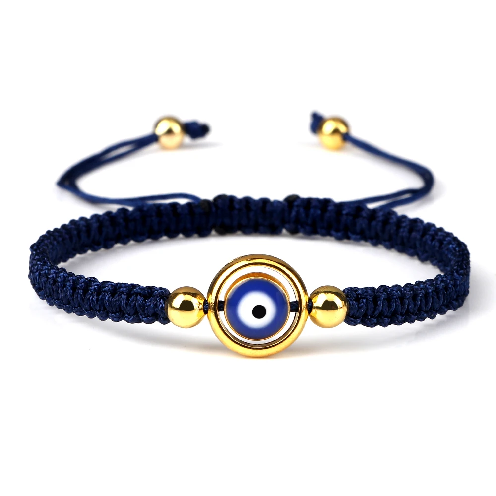 

Lucky Blue Evil Eye Braided Rope Bracelets Couple Distance Black Red String Handmade Weave Bracelet Women Men Charm Jewelry Gift