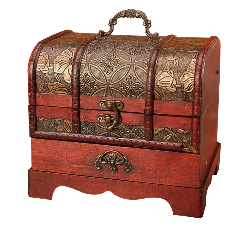 

Retro Wood Organizer for CASE Box Vintage Storage Holder Collection Container