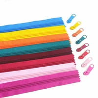 5 3meter nylon coil zipper belt 6pcs same color sliders suitable for bags tents duvet covers sewing tailor accessories