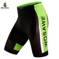 wosawe mens padded cycling shorts summer breathable bicycle tight bottom anti sweat mtb downhill bike underwear women