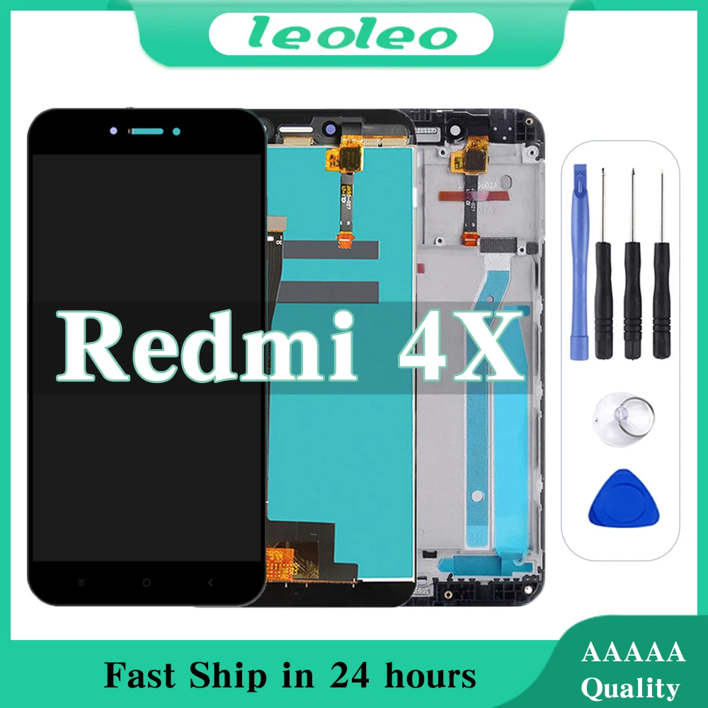 

Сменный ЖК-дисплей для Xiaomi Redmi 4X, ЖК-сенсорный дигитайзер в сборе, Оригинальный Oem Pantalla с рамкой