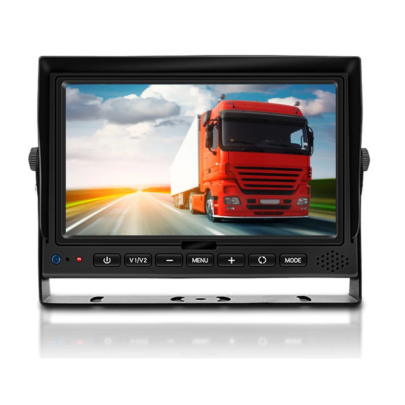 

TFT LCD Color Screen Car Display With U Shaped Bracket 2 Channels Car Rear View Monitor