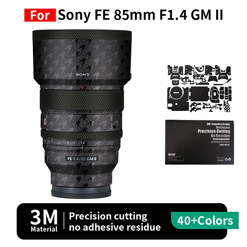 Фото Mebont для Sony 85gmii Skin Sony FE 85 мм F1.4 GM II, наклейка на объектив камеры, защитная пленка, полная защита, без остатков №1