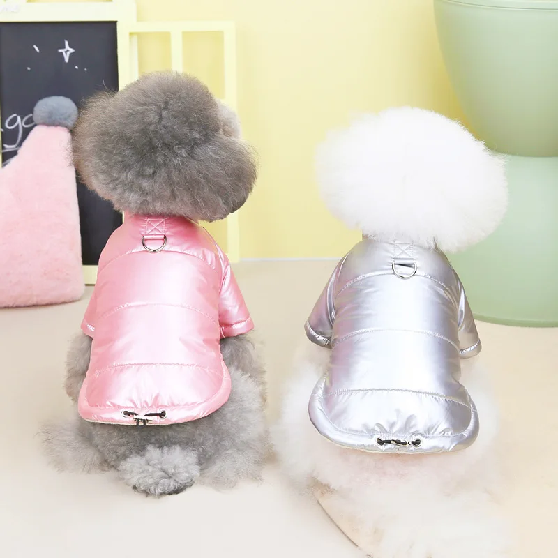 

Winter Puppy Clothes Dog Down Jacket Cotton Padded Zipper Waterproof Warm Coat for Small Medium-sized Pets Yorkshire Chihuahua