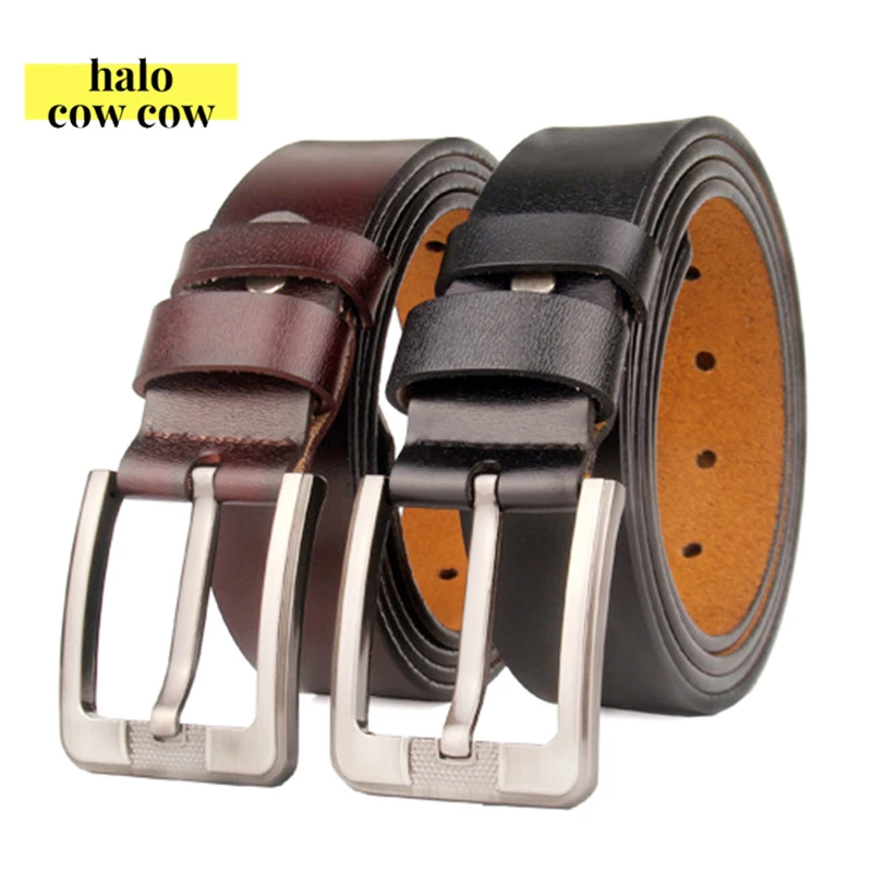 

Man Extra Large Size Pin Buckle Belt 150 160 170cm Genuine Leather Belt for Men Punk Antique Long Pants Male Belt Luxury 2022