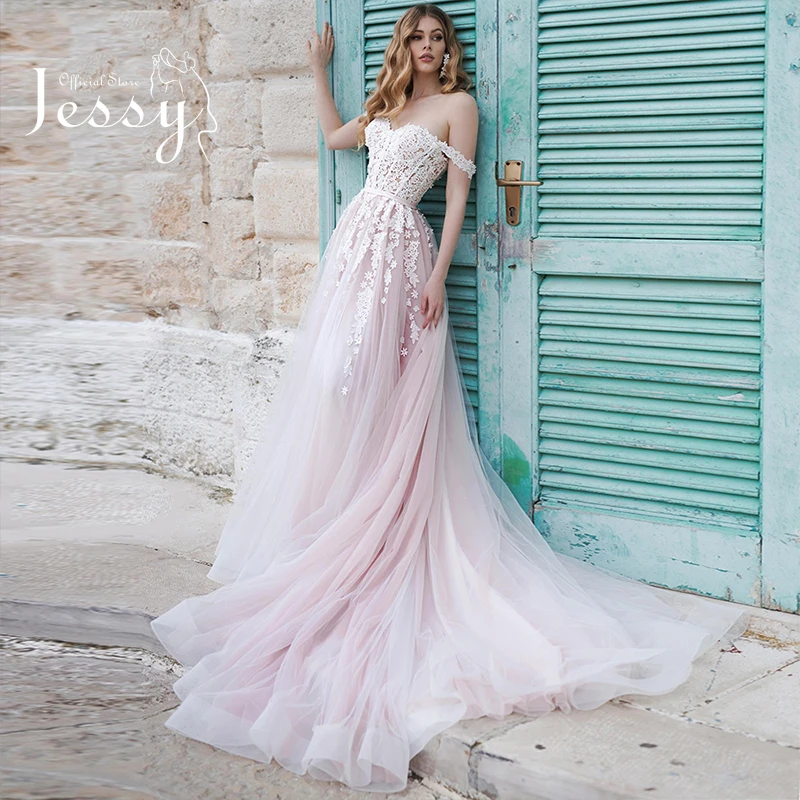 

Wedding Dresses For Women Bride With Chiffon Ice Tulle Beach Boat Neck Sleeveless bridal Gowns Simplicity Slit Robes De Mariée
