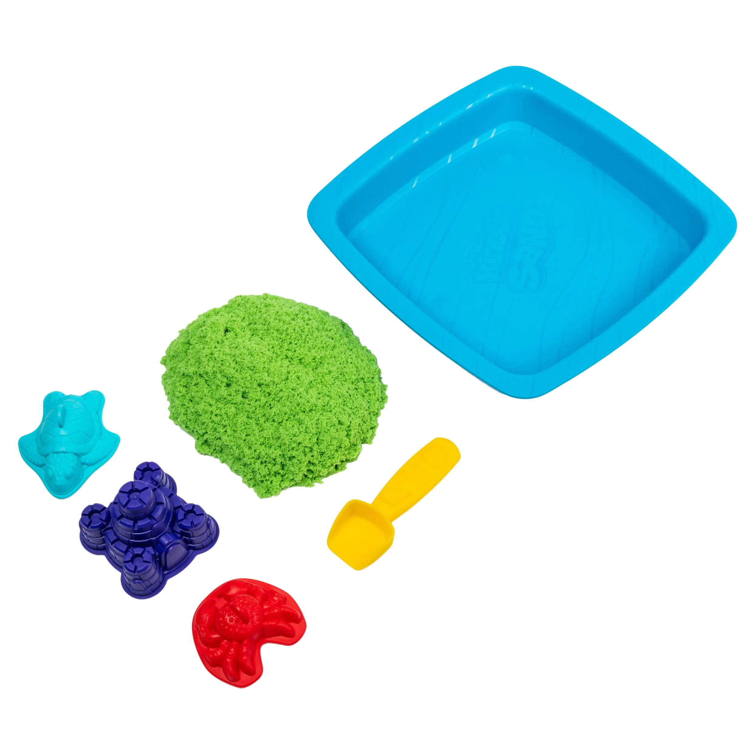 Песок кинетический Kinetic Sand с коробкой и инструментами 454г Green 6029059 | Игрушки хобби