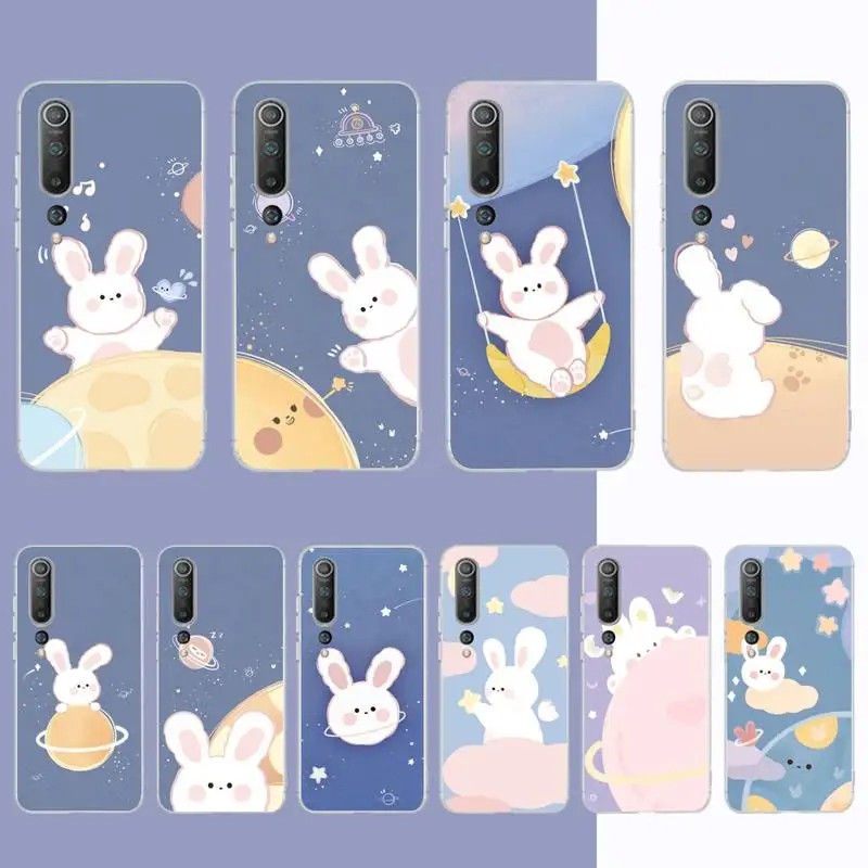 

Cartoon Bunny Rabbit Phone Case for Samsung S21 A10 for Redmi Note 7 9 for Huawei P30Pro Honor 8X 10i cover