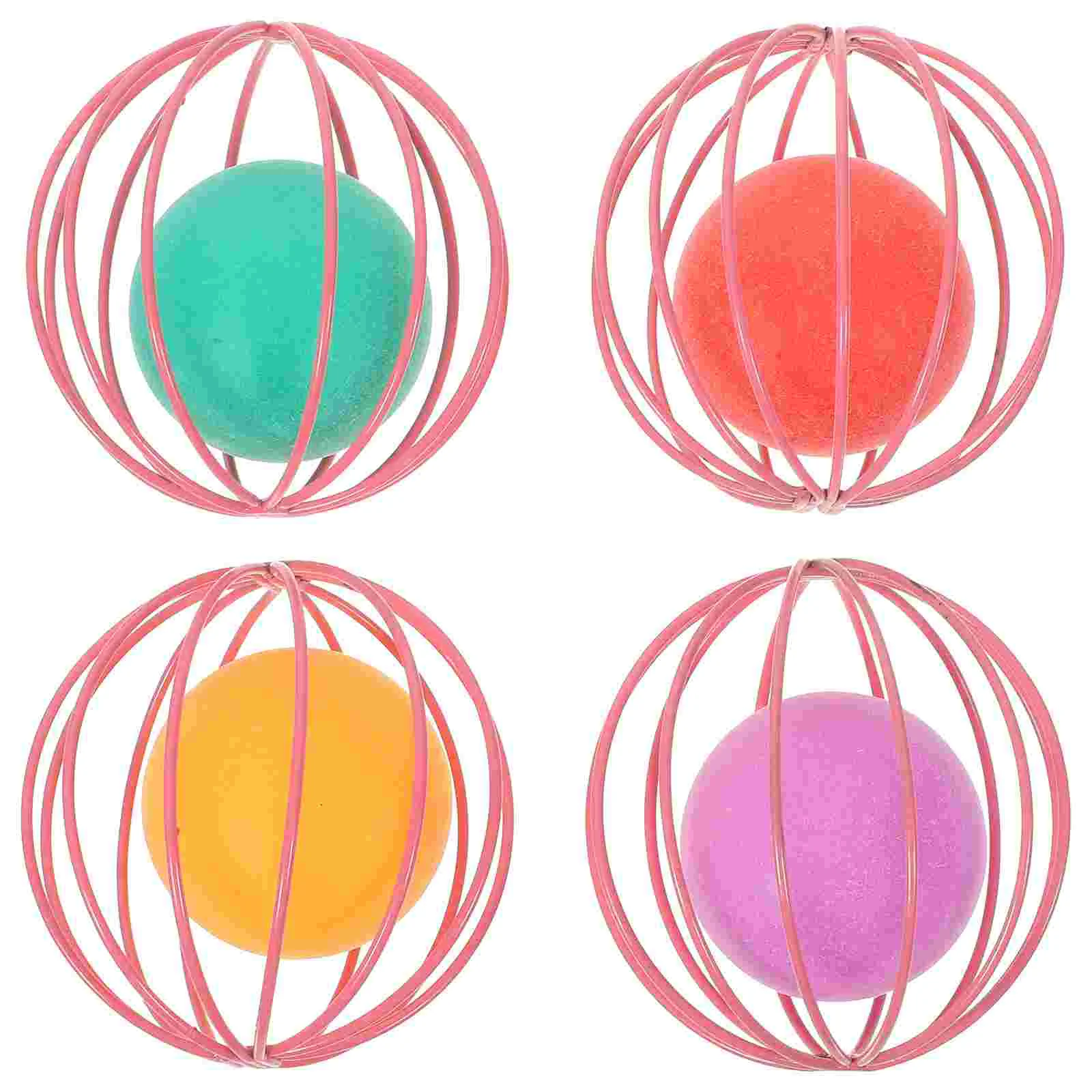 

4pcs Cat Toys Interactive Small Cats Ball Toys Interactive Balls for Cats Kitten Indoor Cat Toys