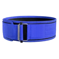 fitness belt is made of tough nylon with a buckle system reinforced with heavy duty double stitching