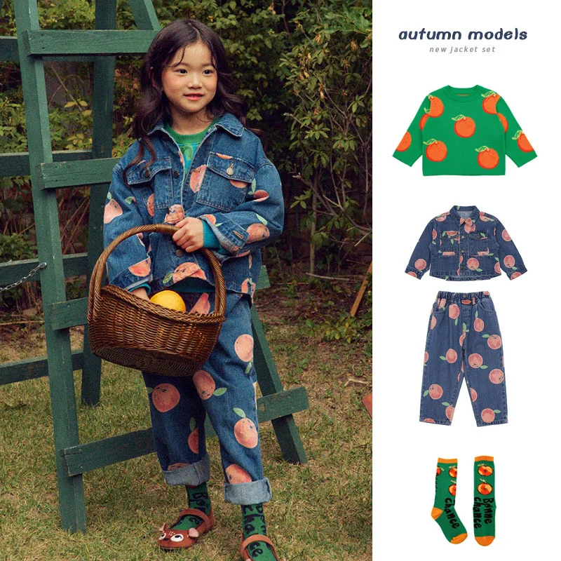 

PER-SALE (Ship At End of August) 2022 BEBE Autumn Coat Baby Girls Sweatshirts for Kids Boys Jackets Children Print Pants