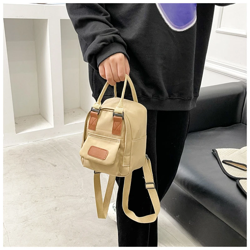 Новый мини-рюкзак, Модная легкая Холщовая Сумка через плечо, женская сумка для девочек-подростков, новинка 2022