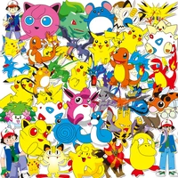38pcsbag japanese anime cartoon pikachu graffiti stickers cartoon pikachu phone cup notebook waterproof decorative stickers