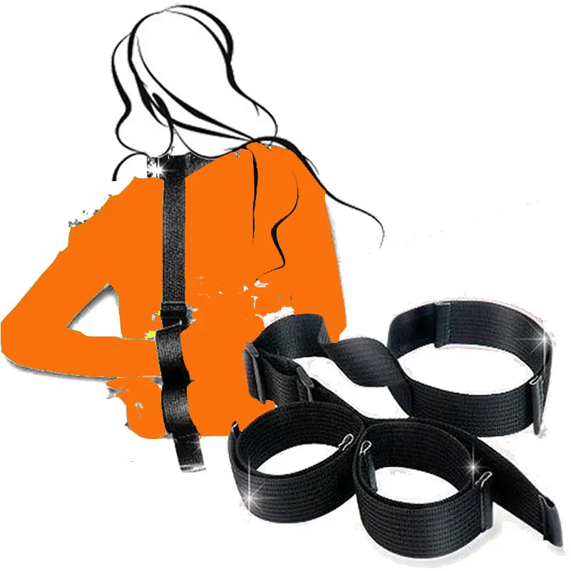 

BDSM Handcuff Sex Toy for woman Fetish Restraint Bondage Strap Sexy sm Collar Neck ring Handcuffs Spreader cop rule play S2722