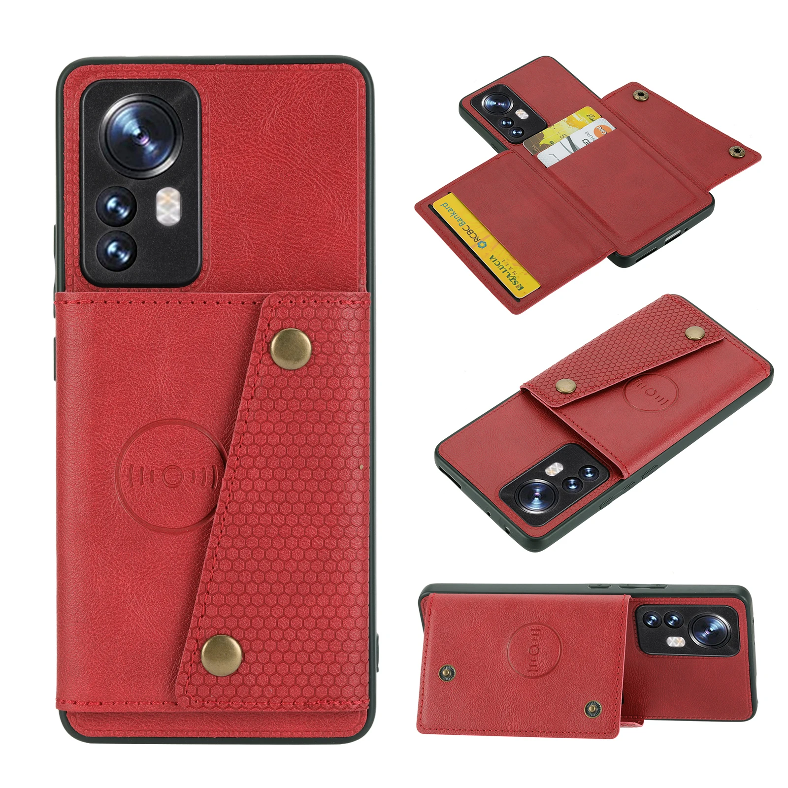 Фото Кожаный чехол-кошелек Hot12 для Infinix Hot 12 1 2 12S 12X 12i Play №3