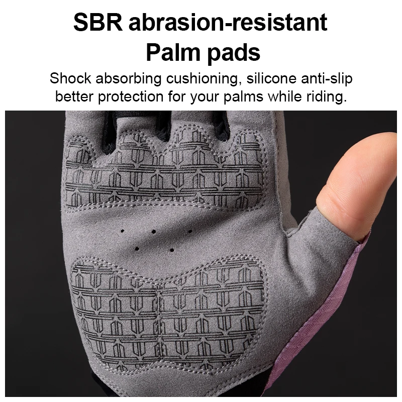 Мужские велосипедные перчатки Lameda высокоэластичные с открытыми пальцами для