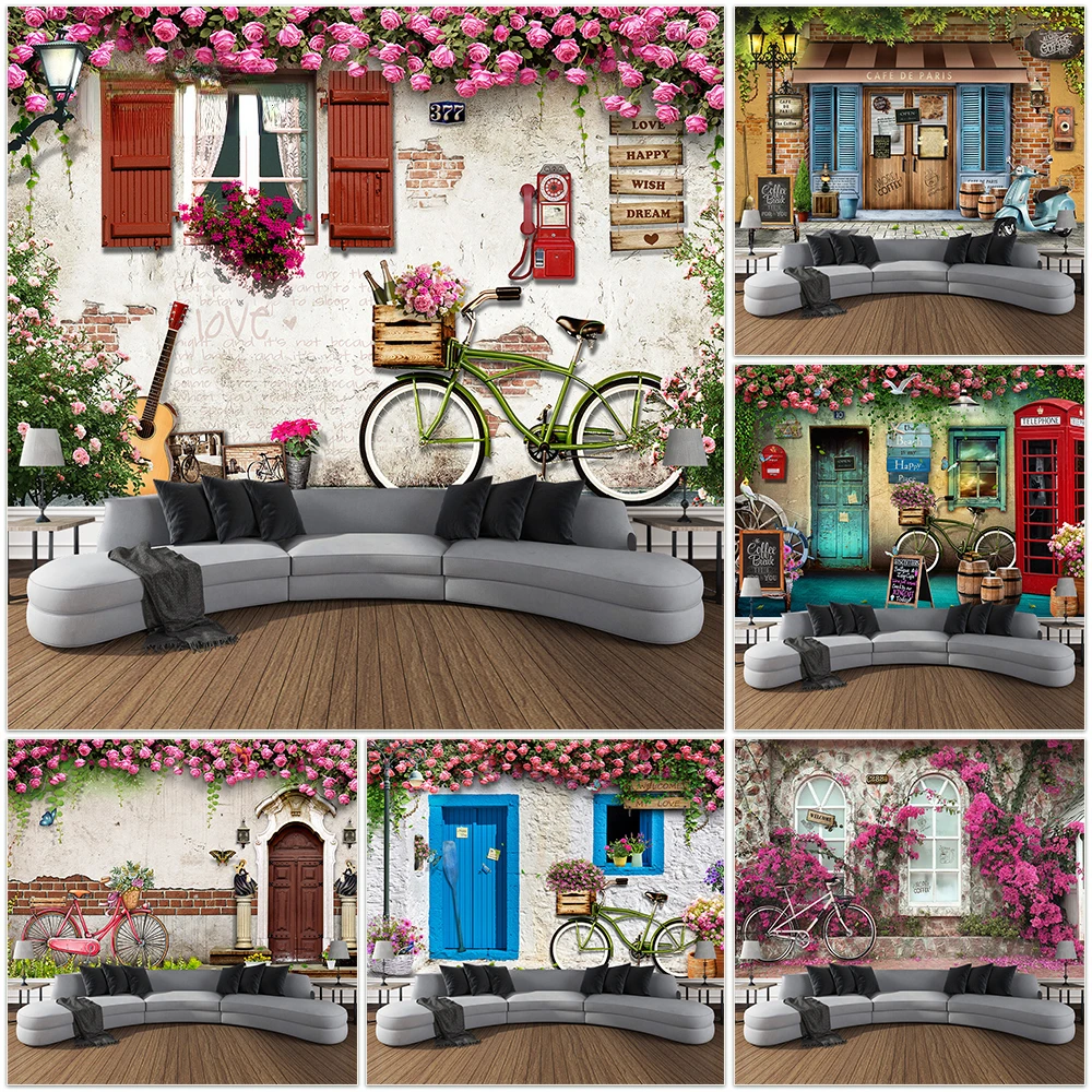 

Гобелен с растениями и цветами настенный, ткань в стиле бохо, хиппи, украшение для комнаты, эстетичный цветочный тканевый большой, скандинавский Декор для спальни