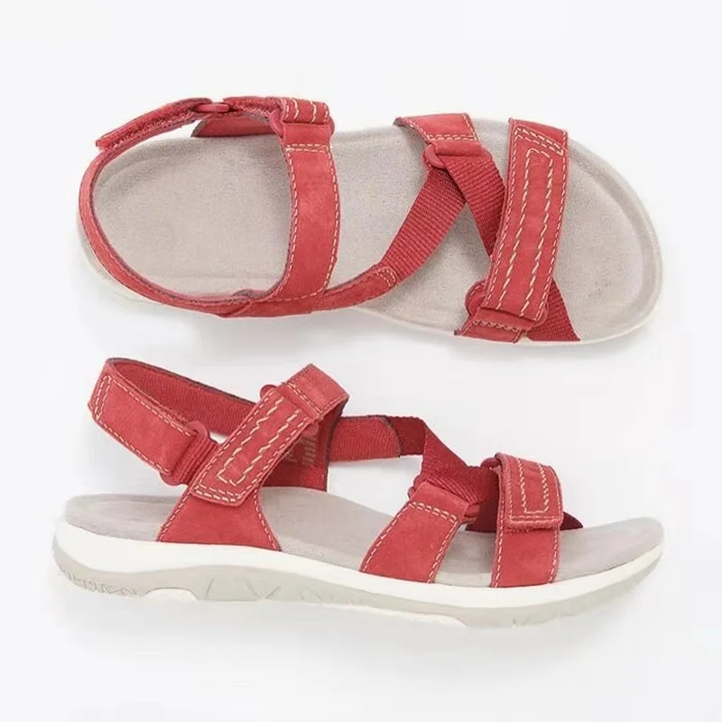 

2021 New Summer Sandals Women Flat Ladies Comfortable Ankle Hollow Round Toe Sandals Soft Sole Shoes Sandalias Mujer