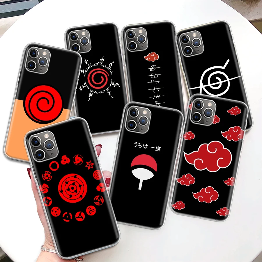 

Naruto Logo Marker Coque Phone Case For iPhone 11 Pro Max 12 Mini 13 7 8 Plus X XR XS SE 2020 6 6S 5 5S Apple Soft Cover