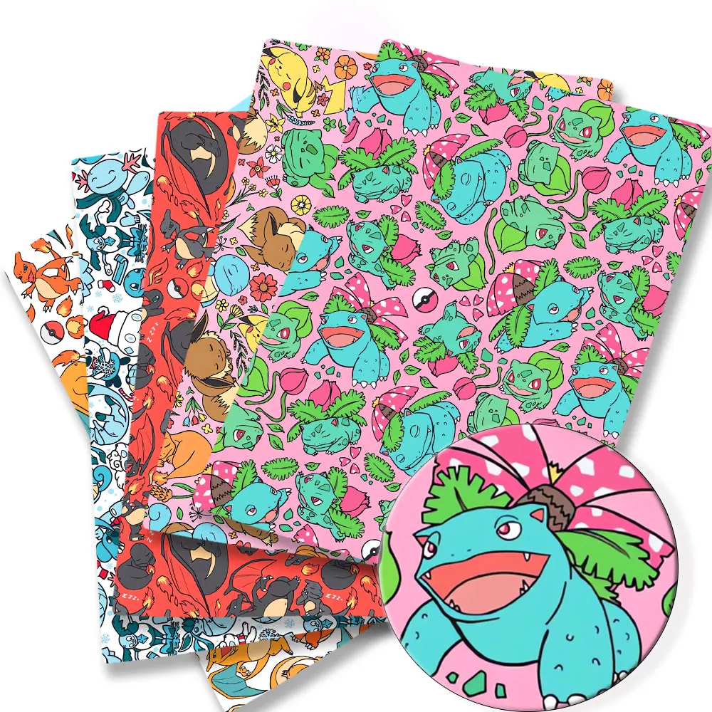 Ткань с рисунком покемона 140*50 см ручное шитье лоскутное детское платье домашний