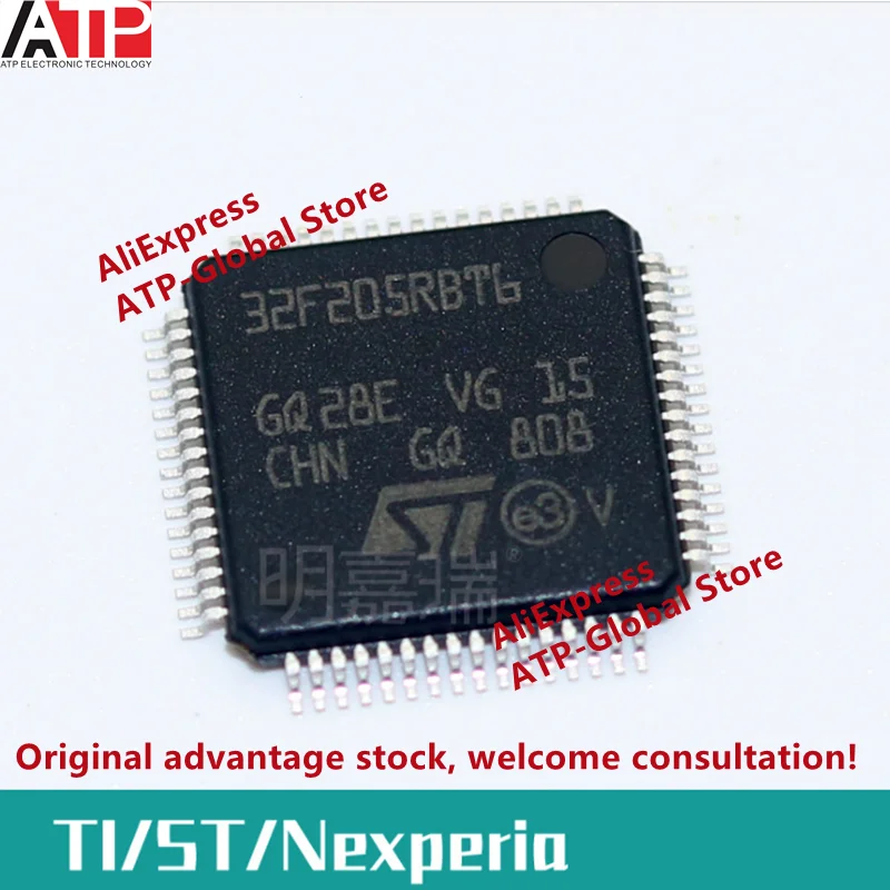 

Оригинальный подлинный микроконтроллер STM32F205RBT6, микроконтроллер MCU, электронные компоненты MCU, распределительный лист IC BOM, 1 шт.
