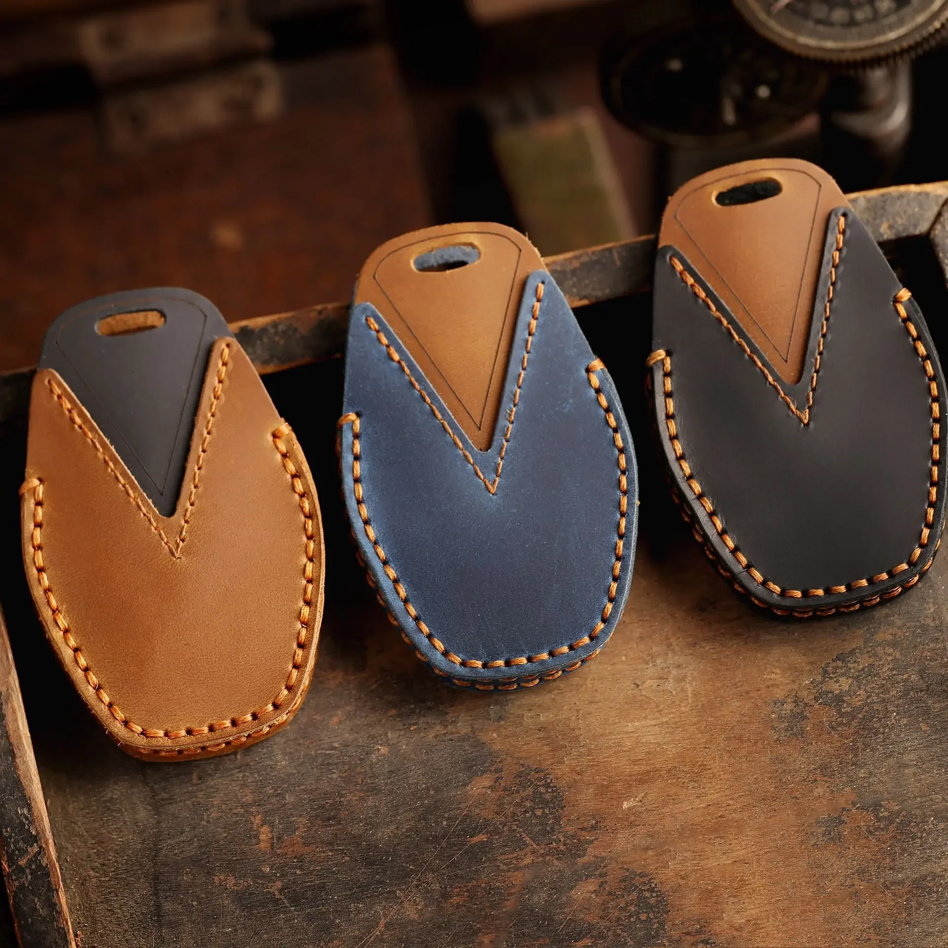 Кожаный защитный чехол для автомобильного ключа ФОБ Chery JETOUR X70 X70plus X70m X90plus X95pro